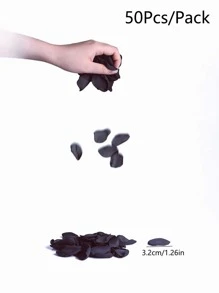 MEHELANY 50pcs Burgundy Artificial Rose Petals, Fake Flowers Petals Suitable For Wedding Flower Girl Basket, Aisle, Centerpiece, Tabletop Decor, Party Confetti, Home Decor (1.5-2")