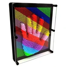 3D別針藝術感官玩具彩虹針頭解壓棕櫚板特大號(5)的想像力創新創造力 - 彩色 - 查看 7