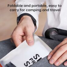 Projector Screen 100 inch 16:9 HD Foldable Wrinkle-proof Portable Movie Screen Suitable For Home Outdoor Indoor Support Double-sided Projection - White - View 8