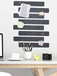 5pcs/Lot Board Bar Strips With Pushpin, Self-Adhesive Bulletin Board Strips For Wall Felt Pin Board Pastes Notes Back To School