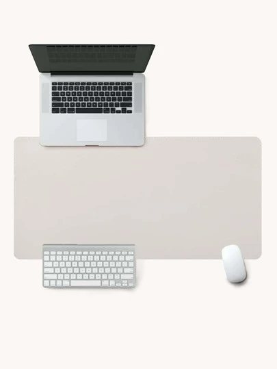 1 Stück 60cm/90cm einfarbige doppelseitige Leder Mausunterlage, wasserdichte Leder Schreibtischunterlage, leicht zu reinigende Tastaturunterlage, Rückkehr zur Schule Gaming Mausunterlage, Schreibtischzubehör, Büroartikel, Büroschreibtischzubehör, Mauspad für den Schreibtisch