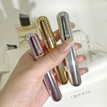 3入組8ml可填充香水瓶子適合旅行 - 金色 - 查看 3