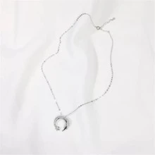 Collar de decoración de diamantes de imitación en forma de estrella de jardín de meteoritos de 1 pieza - Plateado - Ver 3