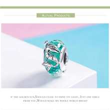 MISEFF 1 件 925 纯银海洋生物童话美人鱼珠饰适合手链项链奢华女士 DIY 礼物珠宝制作