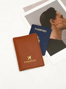 Funda del pasaporte ligero multifuncional de viaje - Marrón - Ver 8