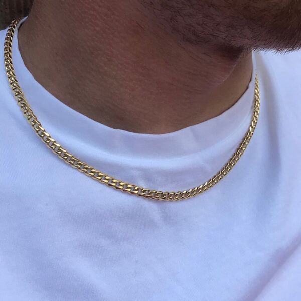 1pc New Fashion Stainless Steel Chain Necklace For Men