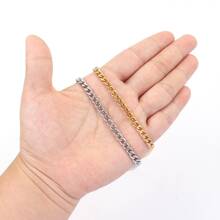 1 件新款时尚男士不锈钢链条项链 - 項鍊 - 查看 5