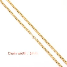 1 件新款时尚男士不锈钢链条项链 - 項鍊 - 查看 7