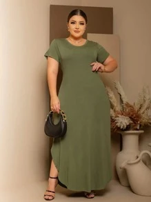 Women Dresses - xanh quân đội - Xem 1