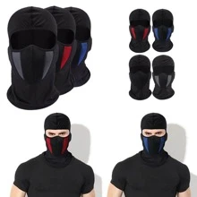 1 件装四季通用轻薄男女户外防尘防晒运动摩托车防护全脸帽，钓鱼和骑行滑雪面罩帽，适合户外骑行/运动/登山/钓鱼/滑雪/徒步旅行使用 - 灰色 - 查看 12