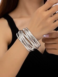 Luxury And Stylish Bracelet - Silver - View 12