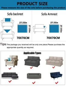 1pc Solid Color Liquid Spill Proof Sofa Protector, Minimalist Solid Color Pet Friendly, Anti-Scratch, Anti-Dirt, Anti-Slip, Suitable For All Seasons, Holiday Sofa Cover Decoration - Orange - View 9