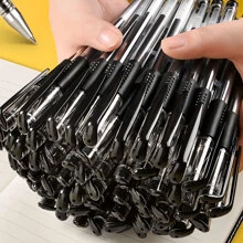 20 支黑色速干凝胶笔，0.5 毫米笔尖，书写舒适，圆珠笔，学校和办公室环境、学习和工作的好帮手 - 黑色 - 查看 1