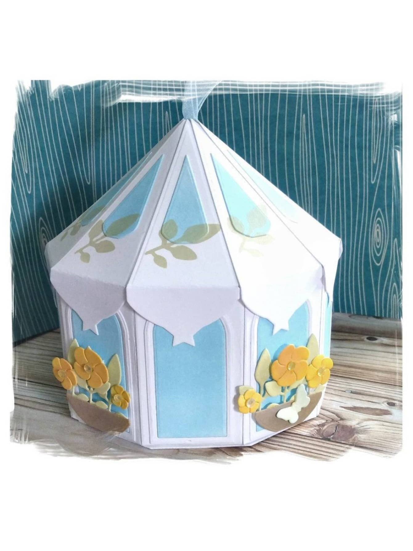 1 Khuôn cắt hình ngôi nhà, Stencil màu xám sắt DIY - Xám - Xem 1