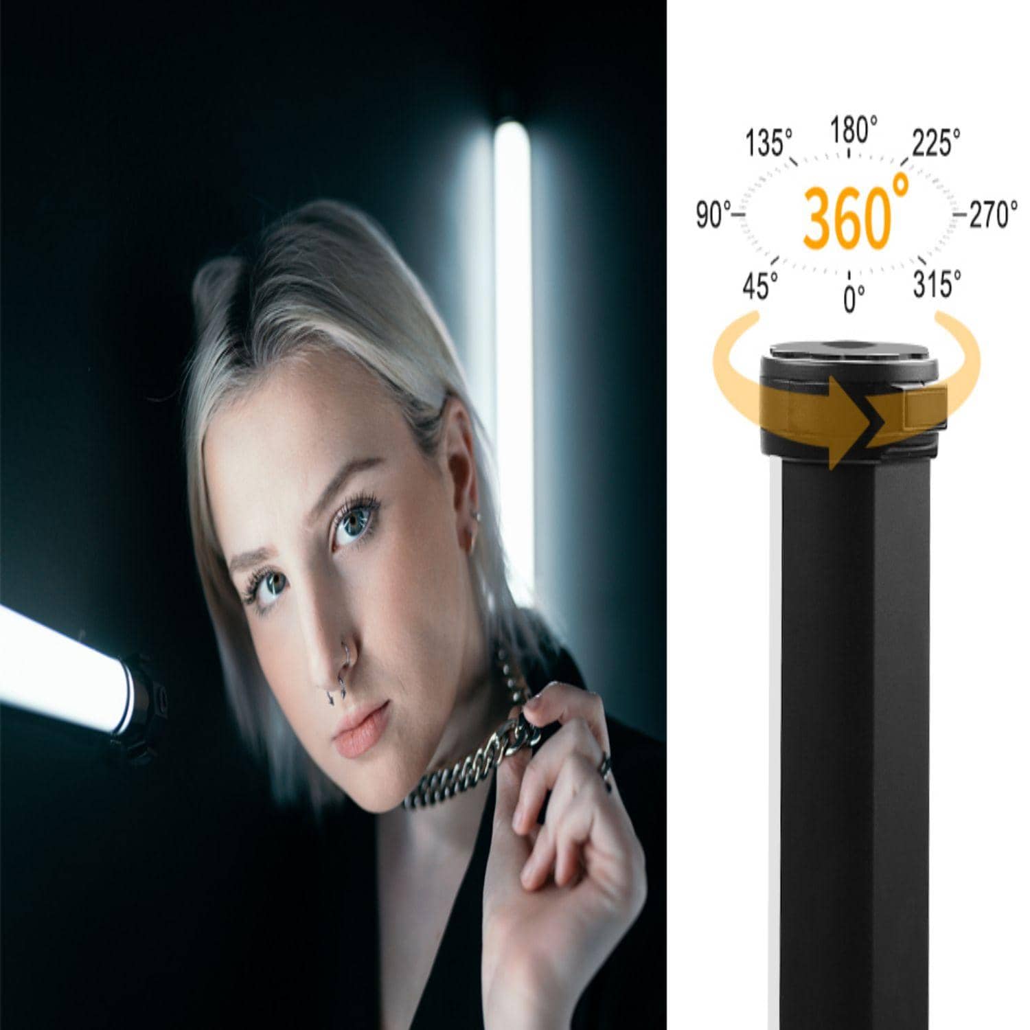 RGB Led video light stick, 26009600K portable studio photography