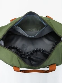 Outdoor Foldable Travel Bag For Fitness, Expandable With Large Capacity And Carrying Handles