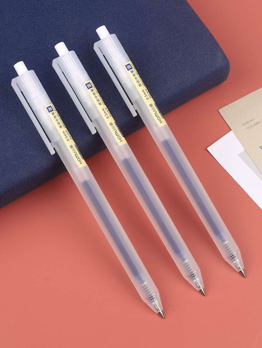 3pcs Neutral Pen Set Back To School - Blue - View 1