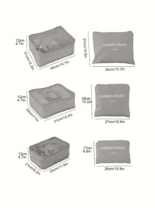 6pcs/Set Storage Bag For Clothes And Travel Accessories Organizing For Travel Storage Bag,Makeup Bag,Cosmetic Bag,Vacation Organizer,Large Capacity Makeup Organizer Makeup Case, For Lipstick, Brush, Skincare, Mobile Phone, Coin, Small Items, For Home,Gift,Vacation And Festival Halloween Christmas Multifunctional Use,Boho Vibes