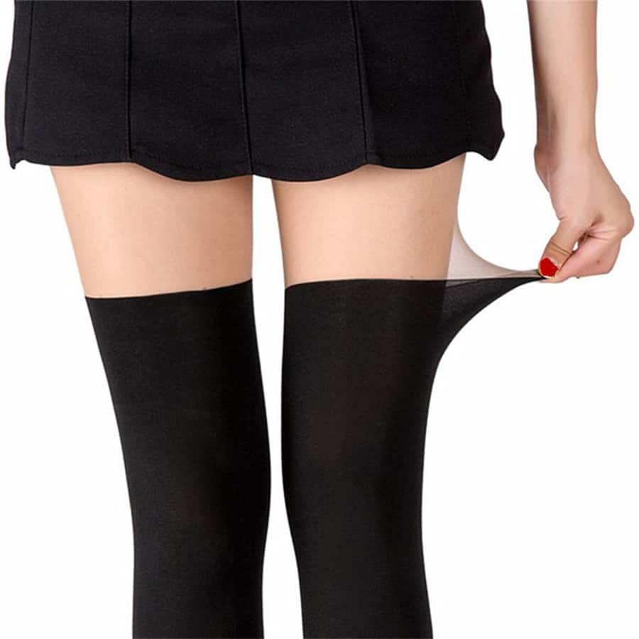 Women Two Tone Casual Tights For Daily Life - Multicolor - View 1