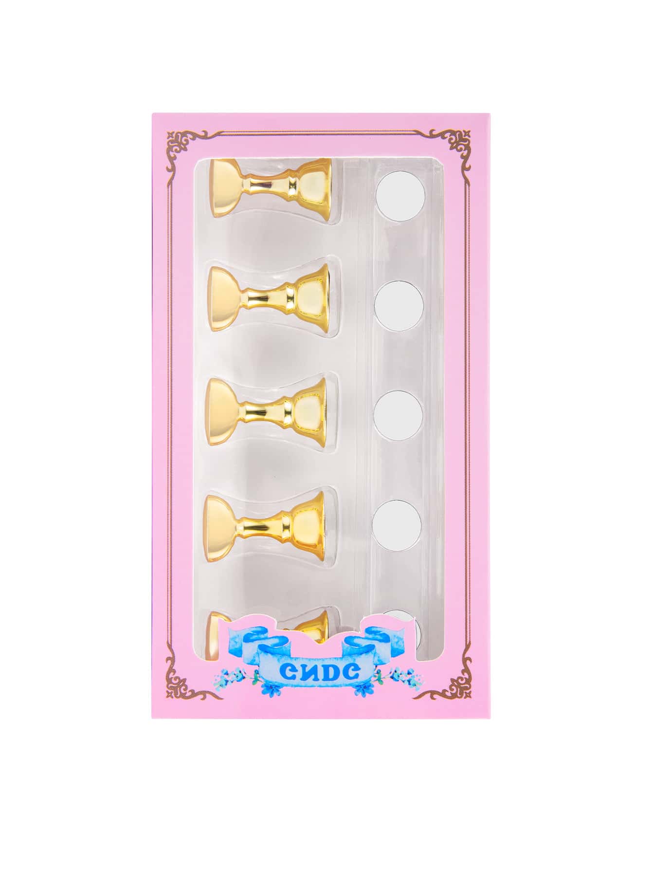 1box Random Colored Nail Art Practice Stand - Multicolor - View 1