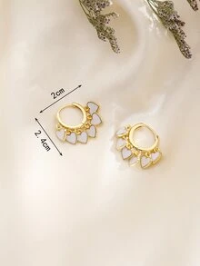 1對波西m亞Love形狀女性懸垂耳環