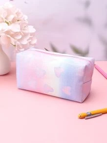 1入組彩色閃閃發光漸層設計大容量筆袋,收納袋,文具小袋 - 彩色 - 查看 2