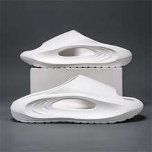 Không giới tính Vợ chồng EVA Thời gian rảnh rỗi Dép đi trong nhà , Mềm mại Và Nhẹ , Chống trượt , Đối với Ngoài trời Và Trong nhà Hoạt động - trắng - Xem 4