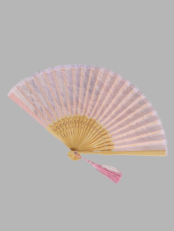 1pc European Lace Princess Folding Fan For Home Decoration And Dance
