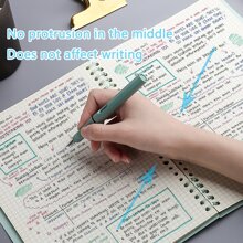 素色活頁本,極簡風格多用途活頁本雜誌辦公,學校 - 紫色 - 查看 4