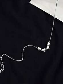 1 Miếng Love Vòng tay Đối với phụ nữ S925 Bạc nguyên chất Tốt Đồ trang sức Qủa tặng - Bạc - Xem 4