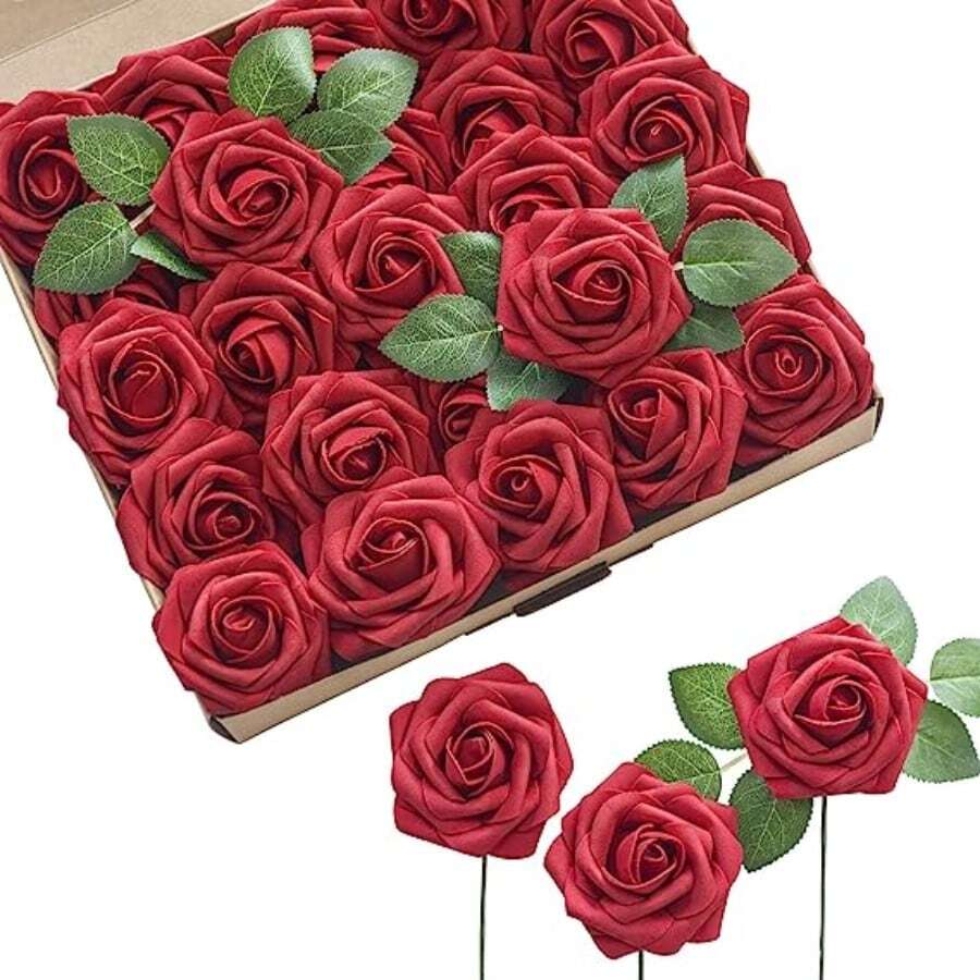 25 Red Roses - Red - View 1