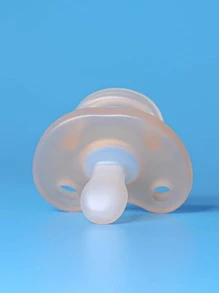 KUNT Chupete De Cabeza Plana De Silicona De unicolor, Calmante Para Bebé, Uso Nocturno, 1 pieza - Marrón - Ver 4