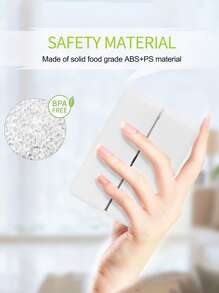 1入組簡約白色大容量7格藥丸收納盒帶磁力扣，3個折疊藥盒用於每週服藥時間表 - 白色 - 查看 3