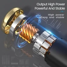 Portable Electric Massage Gun With 4 Replaceable Massage Heads For Deep Tissue Muscle Massage, Rechargeable - Black - View 3