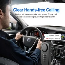 搭車轉播器、家用音訊接收器、耳機轉接器,搭載5.0技術及aux輸出 - 黑色 - 查看 4