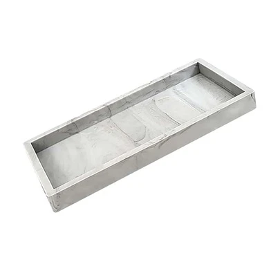 1入組矽膠收納託盤適用於水槽,廚房,浴室,彩妝,首飾類和鑰匙