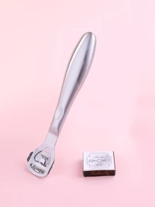 1pc Stainless Steel Callus Remover For Feet, Foot Skin Exfoliating Tool - Silver - View 2