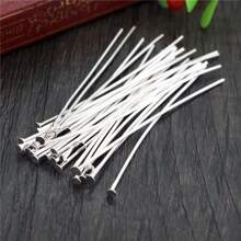 200pcs/Bag 16 20 25 30 40 50 60mm Flat Head Pins Headpins For DIY Jewelry Making Findings