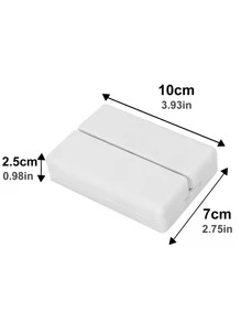 1入組簡約白色大容量7格藥丸收納盒帶磁力扣，3個折疊藥盒用於每週服藥時間表 - 白色 - 查看 7