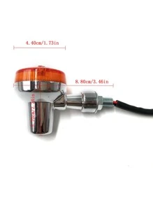 4pcs 12V Motorcycle Turn Signal Light Compatible With Honda/Harley/Kawasaki/Suzuki/Yamaha - Black - View 4