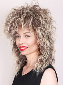 Dài Lượn Sóng Màu Nâu Sẫm Với Tóc Vàng 80 Tiệc Theo Chủ Đề Tina Trang Phục Turner Tóc Giả Dành Cho Nữ Halloween Và Những Bữa Tiệc 1980 - Màu dương cầm - Xem 5