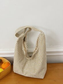 Casual Minimalist Shoulder Bag - Multicolor - View 7
