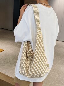 Casual Minimalist Shoulder Bag - Multicolor - View 2