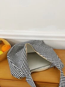 Giải trí Đơn giản Màu sắc Chặn Túi đeo vai - Đen và trắng - Xem 7
