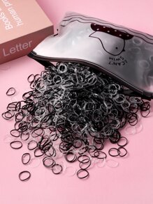 2000pcs Women Small Size Hair Ties, Disposable Small Elastic Bands For Hair Styling,Woman Head Accessories, Woman Hair Accessories Ponytail Holders Hair Elastics Hair Rubber Bands Scrunchies Hair Rope, Hair Bobbles Gym Beauty Makeup Woman Accessories - Multicolor - View 3