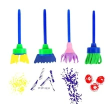 30pcs Bức tranh Bọt biển Bộ Đối với Trẻ em DIY Tác phẩm nghệ thuật , Trường mẫu giáo Giảng bài & Sketching Đồ chơi - Nhiều màu - Xem 8