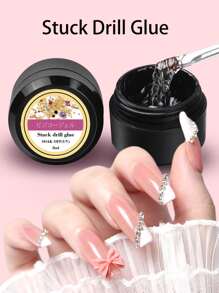 FULL BEAUTY 1盒8ml 手工钻胶甲油,適用於指甲藝術裝飾,指甲配件美甲黏合劑 - 無色 - 查看 1