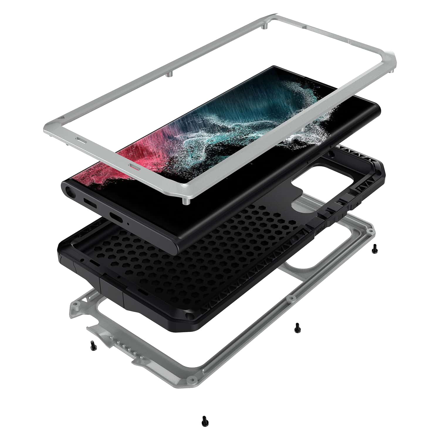 手機殼手機殼 - 銀色 - 查看 1