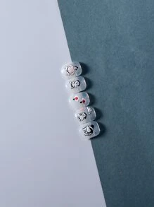 1張 5D 浮雕日式卡通相撲力士指甲貼 - 彩色 - 查看 5
