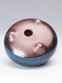 透氣粗陶器花盆適用於多肉植物帶引流洞 - 彩色 - 查看 3
